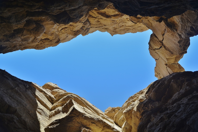 inside the slot canyon